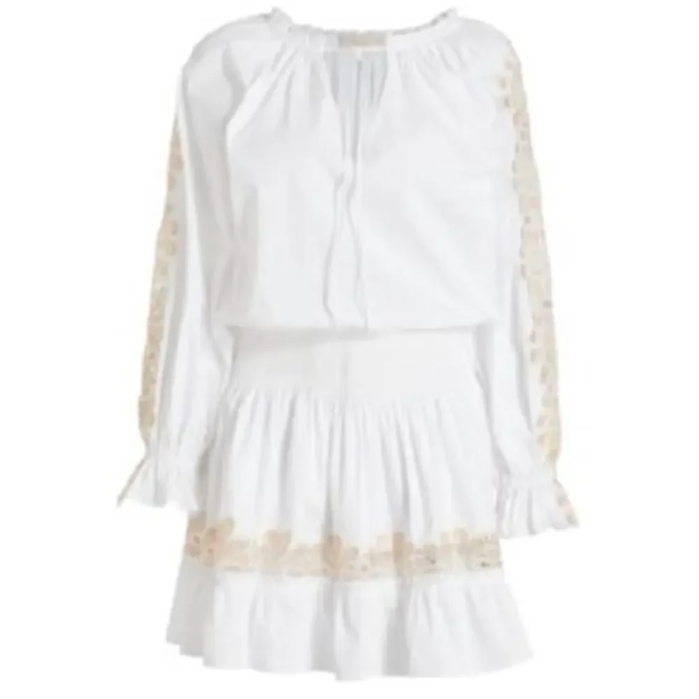 Ramy Brook NEW Dress Raina Cotton-Blend Poplin Mini Cream Size M $395 - Picture 4 of 9